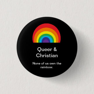 Que und christlich button
