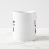 Que| Wasserfarbenherz Jumbo-Tasse (Vorderseite)