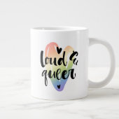 Que| Wasserfarbenherz Jumbo-Tasse (Rechts)