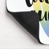 Que| Wasserfarbenherz Mousepad (Ecke)