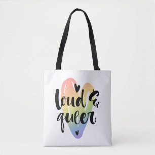 Que Wasserfarbenherz Tasche