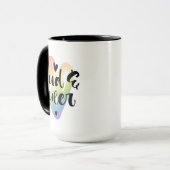 Que| Wasserfarbenherz Tasse (Vorderseite Links)