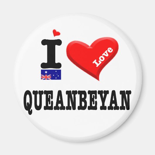 QUEANBEYAN - I Liebe Magnet (Vorne)