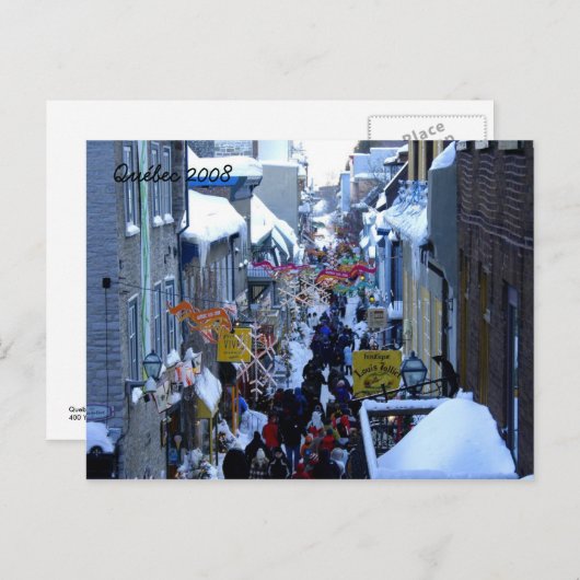 Quebec 2008 postkarte (Vorne/Hinten)