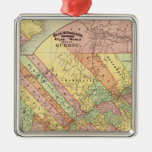 Quebec 2 ornament aus metall (Vorne)