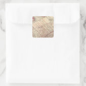 Quebec 3 quadratischer aufkleber (Tasche)