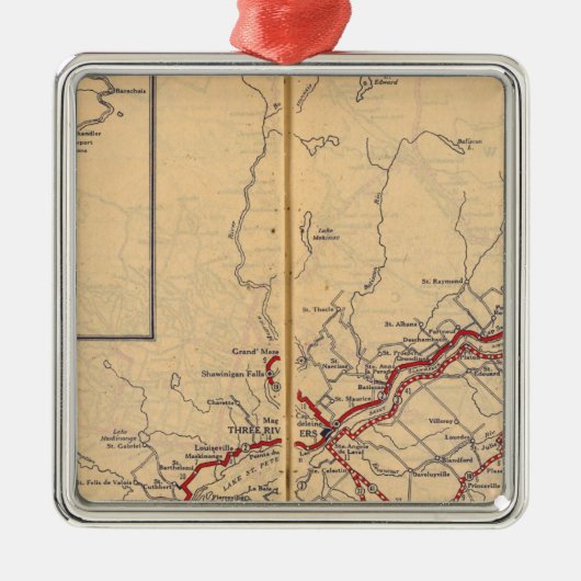 Quebec 4 ornament aus metall (Vorne)