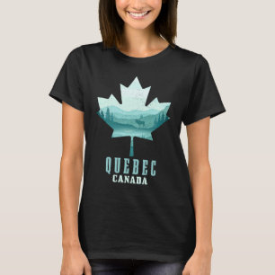 Quebec Ahornblatt Elch Vintage Kanada Kanadischer T-Shirt