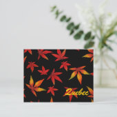 Quebec Autumn Leaves Postcard Postkarte (Stehend Vorderseite)