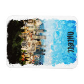 Quebec Canada Cityscape Magnet (Horizontal)