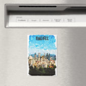 Quebec Canada Cityscape Magnet (In Situ (Geschirrspüler))