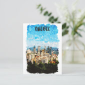 Quebec Canada Cityscape Postkarte (Stehend Vorderseite)
