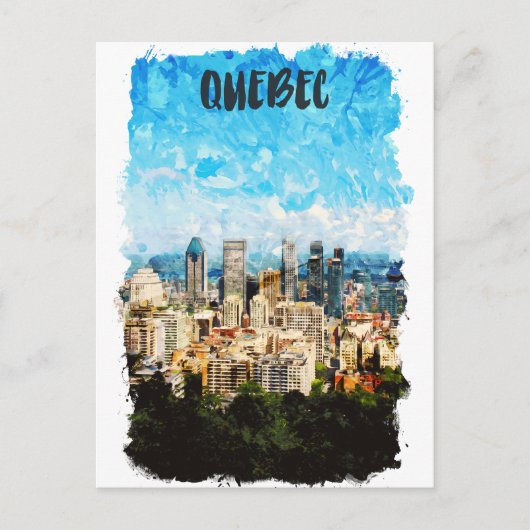 Quebec Canada Cityscape Postkarte (Vorderseite)