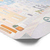 Quebec Canada Gouache Paint Illustration Travel Poster (Ecke)