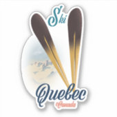 Quebec Canada Skipster Aufkleber (Vorderseite)
