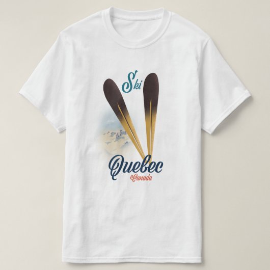 Quebec Canada Skipster T-Shirt (Design vorne)