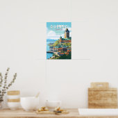 Quebec Canada Travel Art Vintag Poster (Küche)