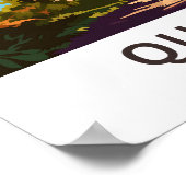 Quebec Canada Travel Print Poster (Ecke)