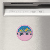 Quebec Canada Vintag City Skyline Cityscape Art Magnet (In Situ (Geschirrspüler))