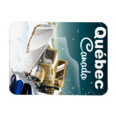 Québec Canada Vintage Reiseplakat Magnet (Horizontal)