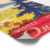 Quebec Canada Vintage Travel Poster (Ecke)