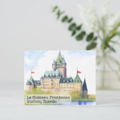 Quebec Canada Watercolor Postkarte (Stehend Vorderseite)