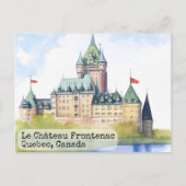 Quebec Canada Watercolor Postkarte (Vorderseite)