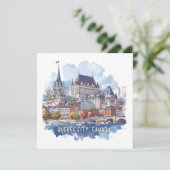 Quebec City Canada Feiertagskarte (Stehend Vorderseite)