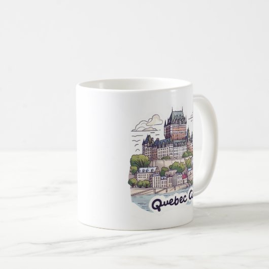 Quebec City Canada Kaffeetasse (VorderseiteRechts)