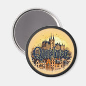 Quebec City Canada Magnet (Vorderseite/Rückseite)