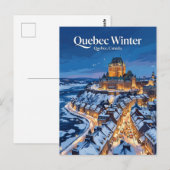 Quebec City Canada Postkarte (Vorne/Hinten)