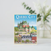 Quebec City Canada Postkarte (Stehend Vorderseite)