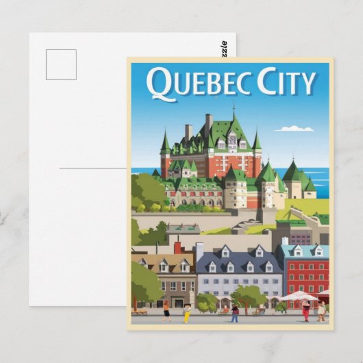 Quebec City Canada Postkarte (Vorne/Hinten)