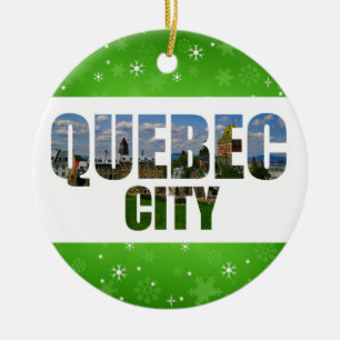 Quebec City Canada Reisen Foto Weihnachten Keramik Ornament