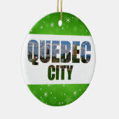 Quebec City Canada Reisen Fotos Weihnachten Keramik Ornament (Rechts)