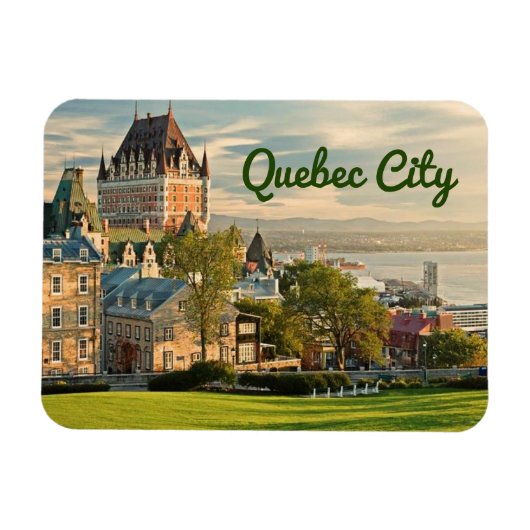 Quebec City Canada stilisiert Magnet (Horizontal)