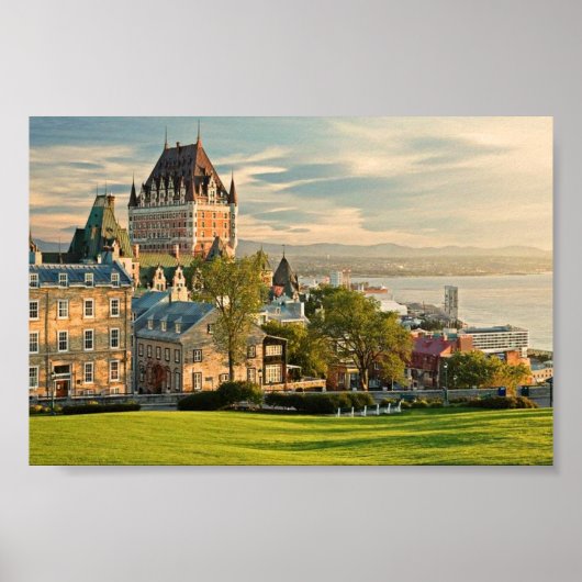 Quebec City Canada stilisiert Poster (Vorne)
