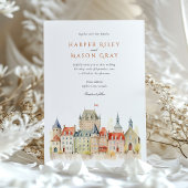 Québec City Canada Wedding Einladung