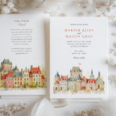 Québec City Canada Wedding Einladung