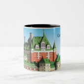 Quebec City Canada Zweifarbige Tasse (Mittel)