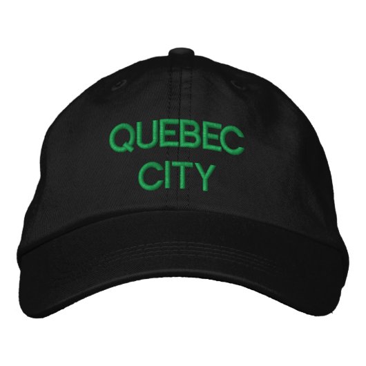 Quebec City Cap Bestickte Kappe (Vorderseite)