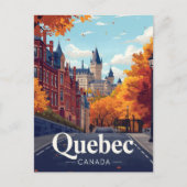Quebec City Castle Hotel Landmark Postkarte (Vorderseite)