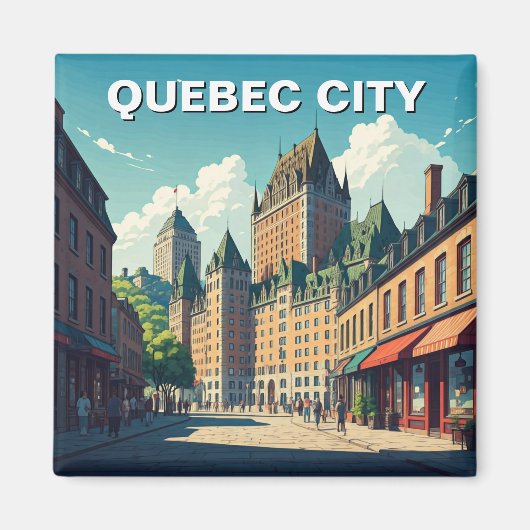 Quebec City Chateau Frontenac Magnet (Vorne)