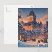 Quebec City Chateau Frontenac Postkarte (Vorne/Hinten)