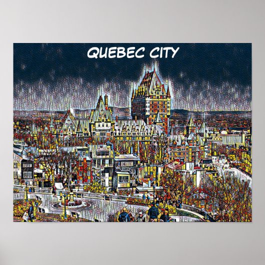 QUEBEC CITY COMIC POP ART POSTER (Vorne)