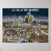QUEBEC CITY COMIC POP ART POSTER (Vorne)