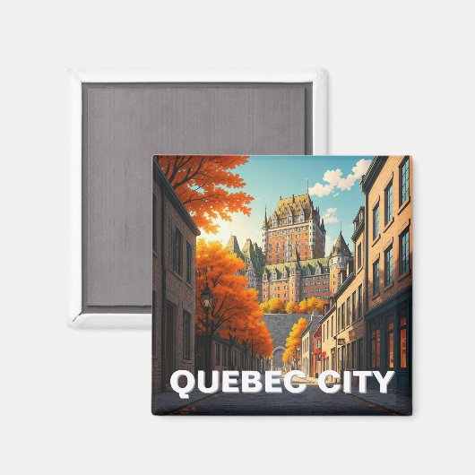 Quebec City Magnet (Vorderseite/Rückseite)