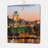 Quebec City night Keramikornament (Links)