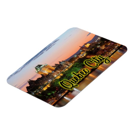 Quebec City night Magnet (Linke Seite)