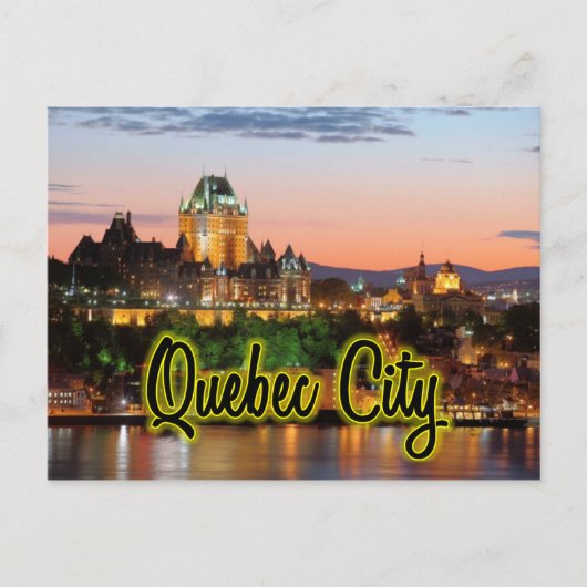 Quebec City night Postkarte (Vorderseite)